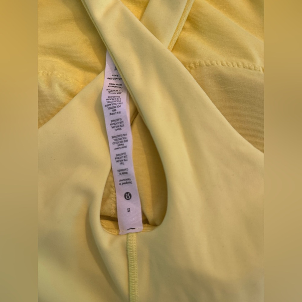 New with tags Lululemon Court crush dress, yellow, size 8.Electric lemon.Tennis - Picture 3 of 12